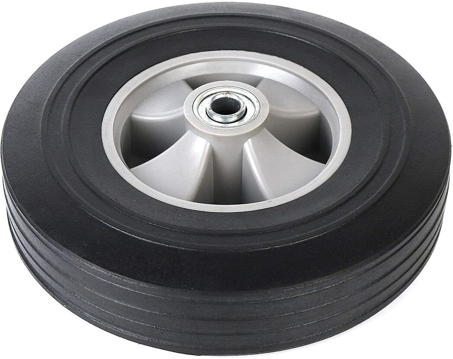 2PC 10" 4.10/3.50-4 16mm Bore Solid Wheelbarrow Wheel Tyre Trolley Wheels