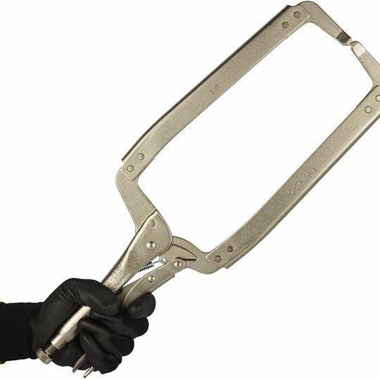 KING TONY 18" C Clamp DEEP THROAT Welding Vice Locking Plier Made in Taiwan