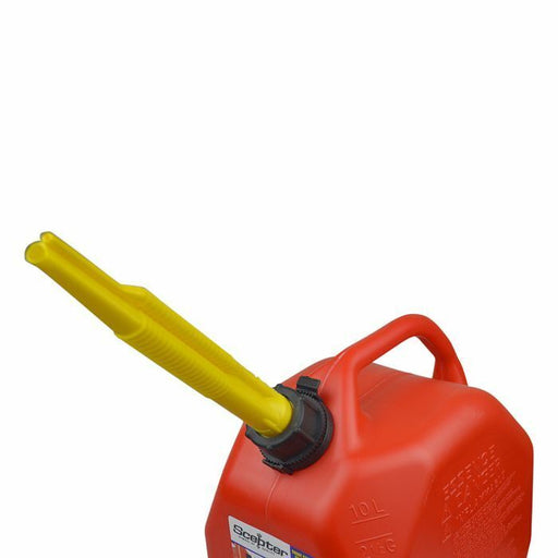 Scepter Petrol Fuel Emergency Jerry Can 10L Red - FISHER DISCOUNT