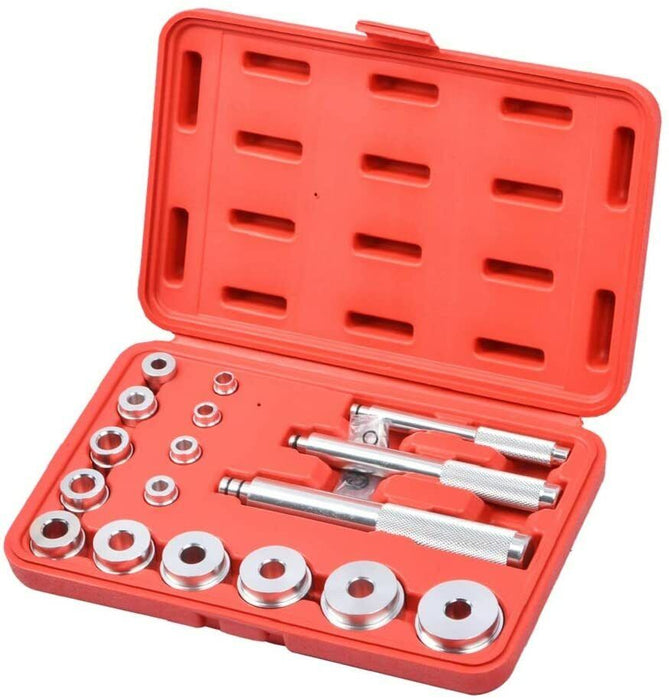 17pcs Aluminum Wheel Bearing Race Seal Bush Driver Set Garage Tool Kit