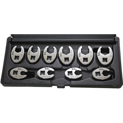 T&E Tools 10Pc. 3/8"Dr  Flare Nut Crowfoot wrench 10-19mm 93910 Made in Taiwan