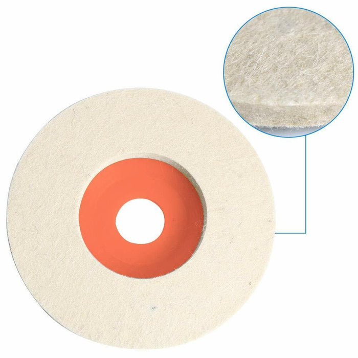 10X Wool Felt Buffing Grinding Wheel Pad Buffer Polisher Disc Mat 100MM Polish