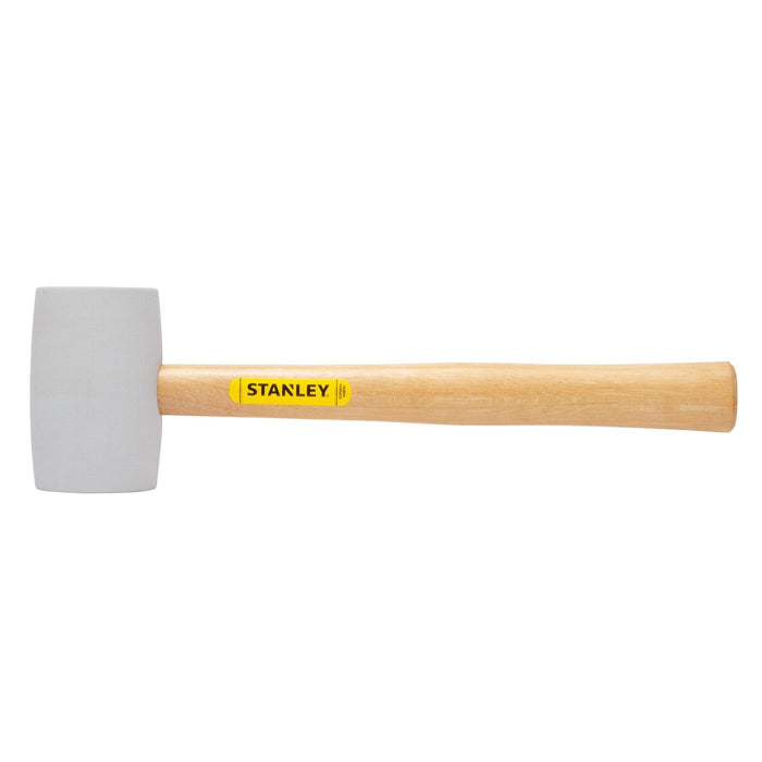 Stanley White Rubber Mallet Tile Tapping Hammer Ash-wood Handle Option:16/24oz