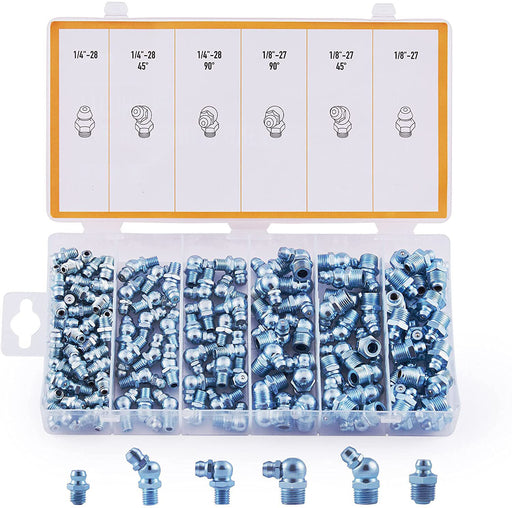 110pcs Grease Nipple Fitting Imperial Hydraulic Grease Gun Assortment SET - FISHER DISCOUNT