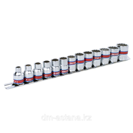 KING TONY 13 PC 3/8"DR. 12PT Inch Socket Set Made in Taiwan 1/4-13/16 - FISHER DISCOUNT