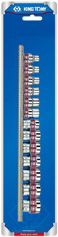 KING TONY 13 PC 3/8"DR. 12PT Inch Socket Set Made in Taiwan 1/4-13/16 - FISHER DISCOUNT