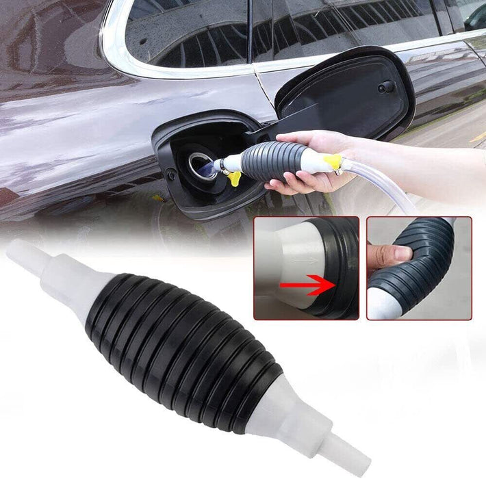 Fuel Suction Transfer Syphon Pump Siphon Hand Car Vehicle Petrol Diesel Oil AU