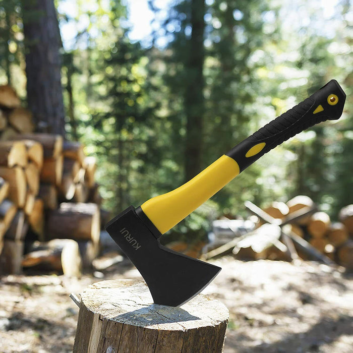 4LB Axe 910mm Fiberglass + Rubber Handle Wood Chopping Pile Timber Cut Logging