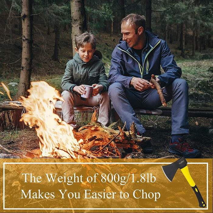 4LB Axe 910mm Fiberglass + Rubber Handle Wood Chopping Pile Timber Cut Logging