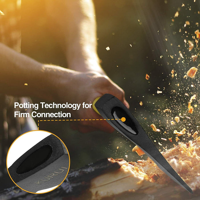 4LB Axe 910mm Fiberglass + Rubber Handle Wood Chopping Pile Timber Cut Logging