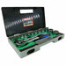 Trax ARX-BSW16P 1/2" & 3/8" Whitworth BSW Socket Set, 16Pc Set Made in Taiwan - FISHER DISCOUNT