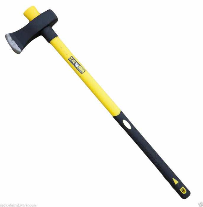 NEW 6LB 35" Fiberglass Handle Wood Pile Camping Axe Blocksplitter Block Splitter