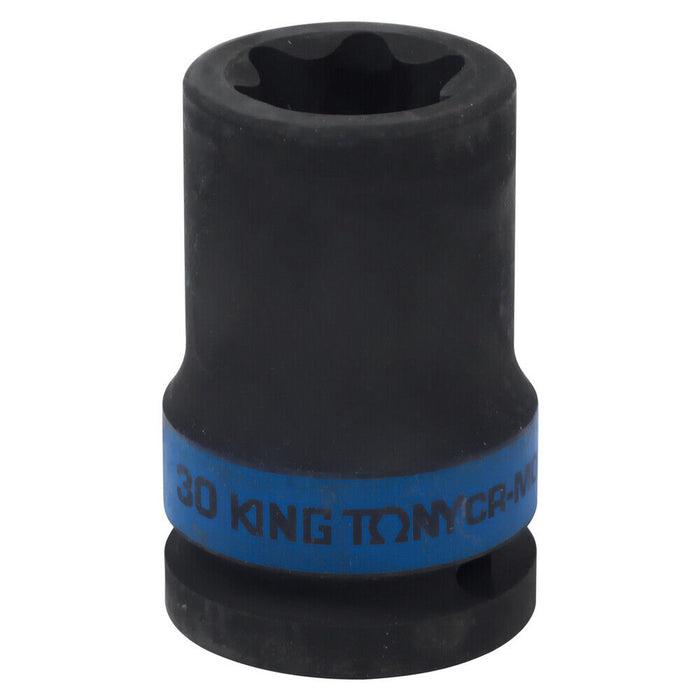 KING TONY Heavy Duty Truck 3/4" Dr Impact Female E-Star Socket E30mm Made Taiwan