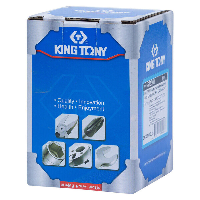 KING TONY Heavy Duty Truck 3/4" Dr Impact Female E-Star Socket E30mm Made Taiwan