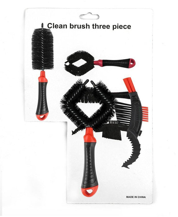 3 Piece Brush Kit – Cleaning for Bicycles and other sports equipment
