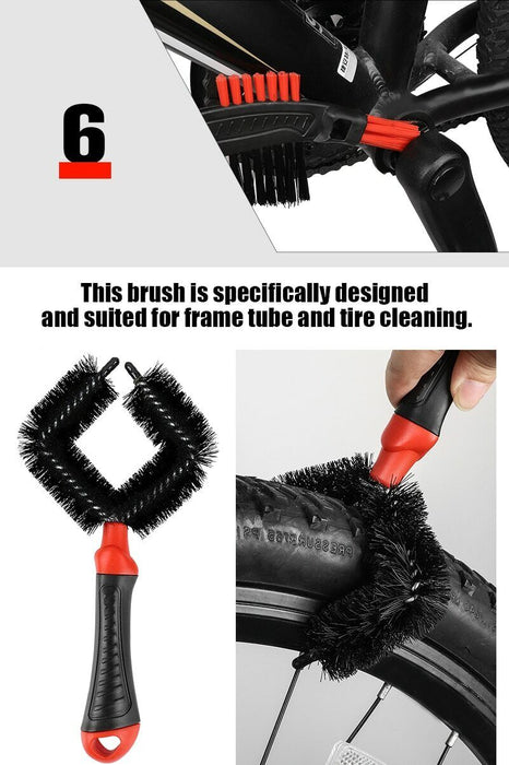 3 Piece Brush Kit – Cleaning for Bicycles and other sports equipment