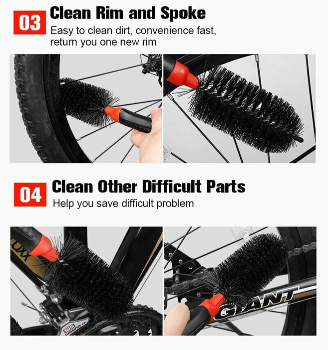 3 Piece Brush Kit – Cleaning for Bicycles and other sports equipment
