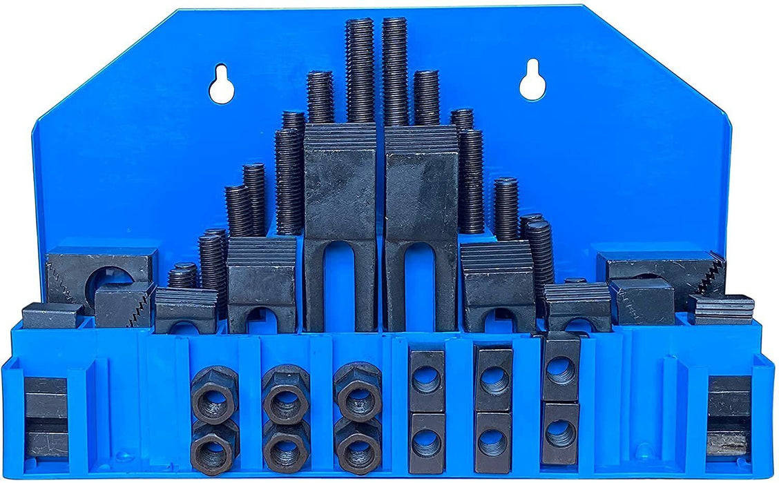 58x T-Slot Clamp Kit M10 12mm Stud Set Lathe Milling Machine Clamping Step Block