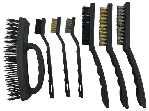 7PC Multi purpose Mini Wire Hand Brush Ideal for Rust Dirt Removal Set AU STOCK - FISHER DISCOUNT