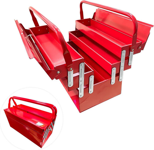 PRO 5 Tray cantilever Storage Tool Box Toolbox Metal Mechanic Organiser Drawer - FISHER DISCOUNT