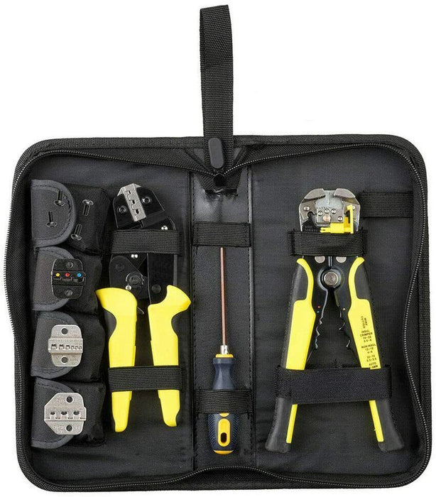 4 In 1 Wire Crimpers Ratcheting Terminal Crimping Pliers Cord End Terminals Tool