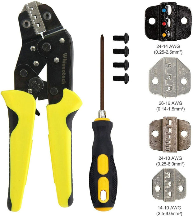 4 In 1 Wire Crimpers Ratcheting Terminal Crimping Pliers Cord End Terminals Tool