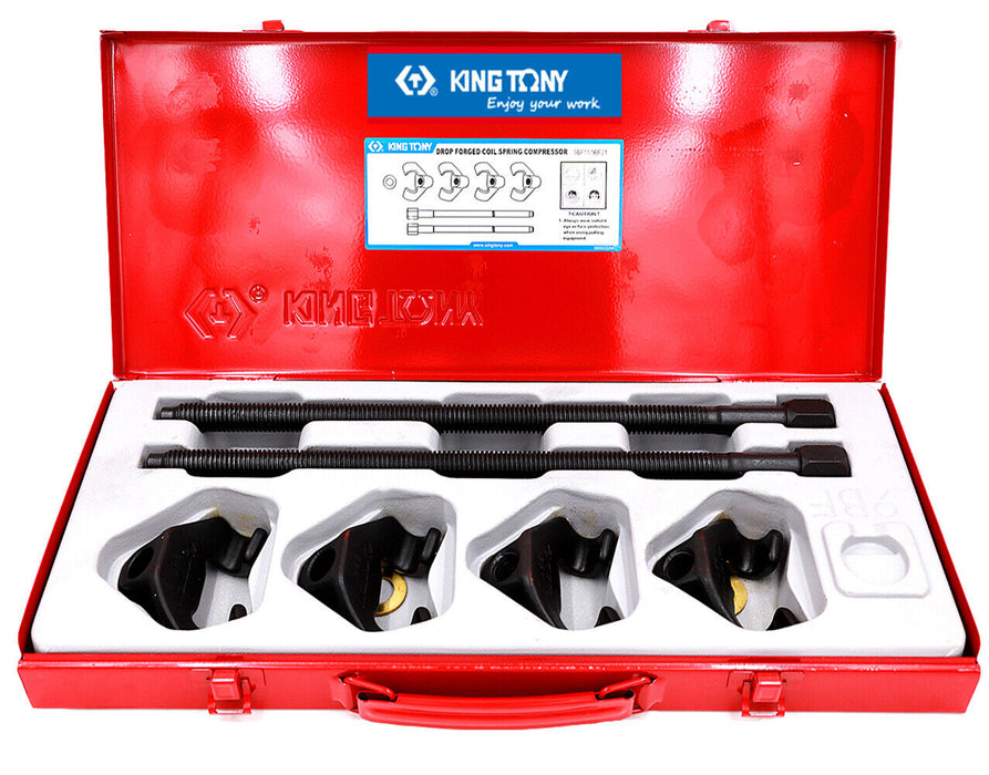 KING TONY Open Jaw Drop Forged Coil Spring Compressor Automotive Remove Install