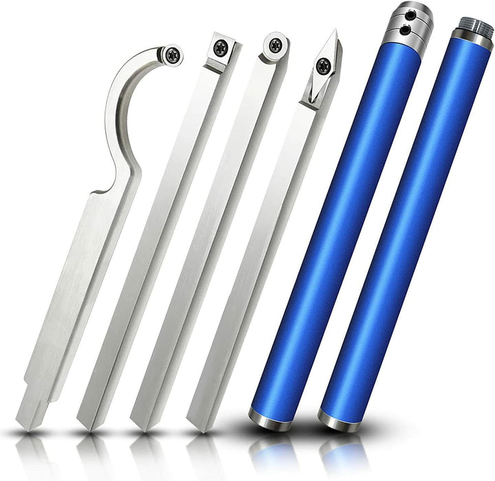 4X Wood Turning Tools For Lathe Carbide Lathe Tools Set Turning Lathe Chisels