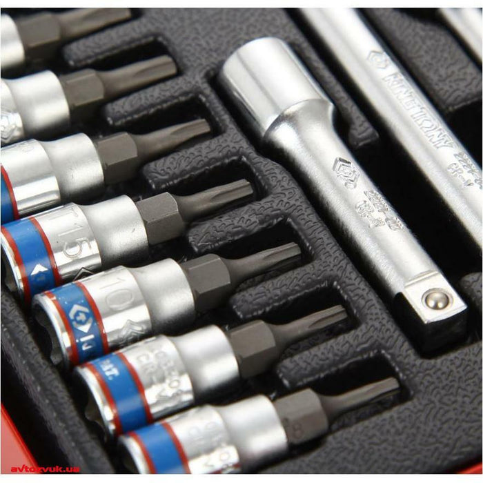 KING TONY 39 PC 1/4" DR Socket Wrench Set Ratchet Spanner Tool Made in Taiwan - FISHER DISCOUNT