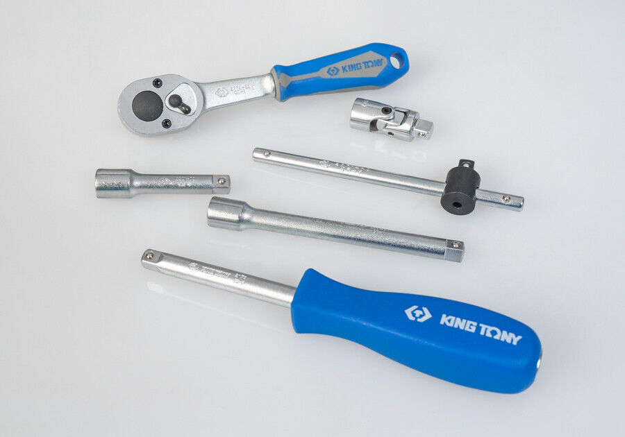 KING TONY 39 PC 1/4" DR Socket Wrench Set Ratchet Spanner Tool Made in Taiwan - FISHER DISCOUNT