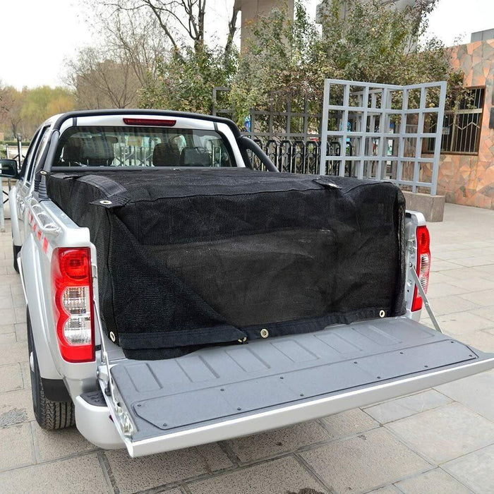 MESH CARGO NET 2.0m x 1.8m REINFORCED MESH LOAD COVER DUAL CAB UTE TRAYBACK
