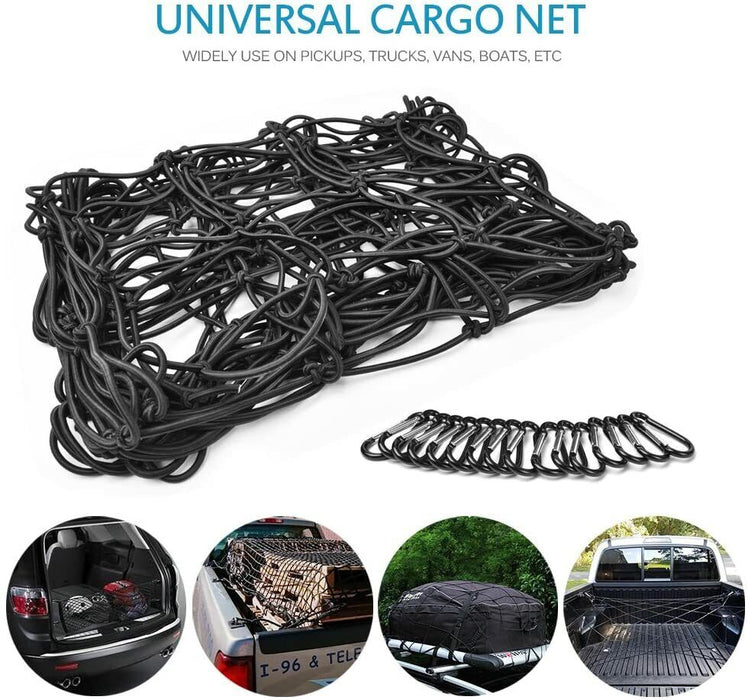 Ute Trailer Cargo Net 2.5m x 3.0m Bungee Cord Mesh Truck Load Tie Down AU STOCK - FISHER DISCOUNT