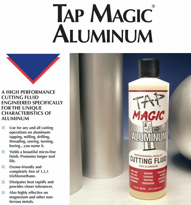 Tap Magic Cutting Cutting Fluid For Aluminum & Soft Materials 16oz 20016A