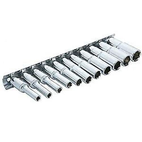 Eurotech 10Pcs 1/2 Inch Deep Air Drive Wrench Socket Set 10-19mm Made in Taiwan