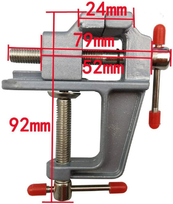 60mm FIXED BASE Portable Multi Angle Bench Table Vice Clamp Die Cast Vise