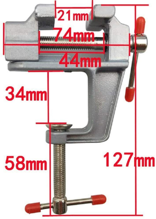 60mm FIXED BASE Portable Multi Angle Bench Table Vice Clamp Die Cast Vise