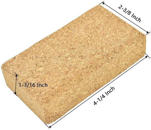 3pc Cork Sanding Block Decorator Cabinet Machining Flat Contoured Surface - FISHER DISCOUNT