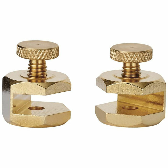 2PC 19mm Brass Angle Stair Gauge Set Sure-grip Thumb Screws AU STOCK