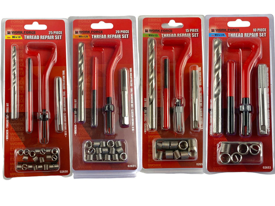 HANDY MAN THREAD REPAIR INSERT KIT HELICOIL SET TOOL AU STOCK M6 M8 M10 M12