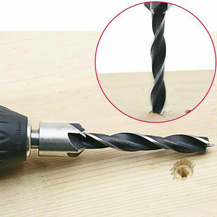 7pcs Countersink Tapered Drill Bit Screw Set Wood Pilot Hole For Woodworking