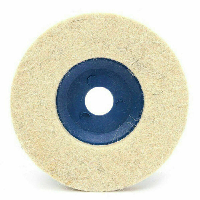 3pcs 100mm Wool Buffing Polishing Wheel Felt Pad 4Inch Buffer Buff Polish Disc