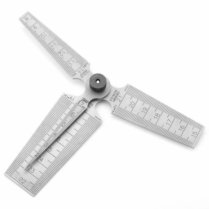 1-29mm Folding Welding Taper Gauge Internal Diameter Hole Gap Slot Bore Ruler