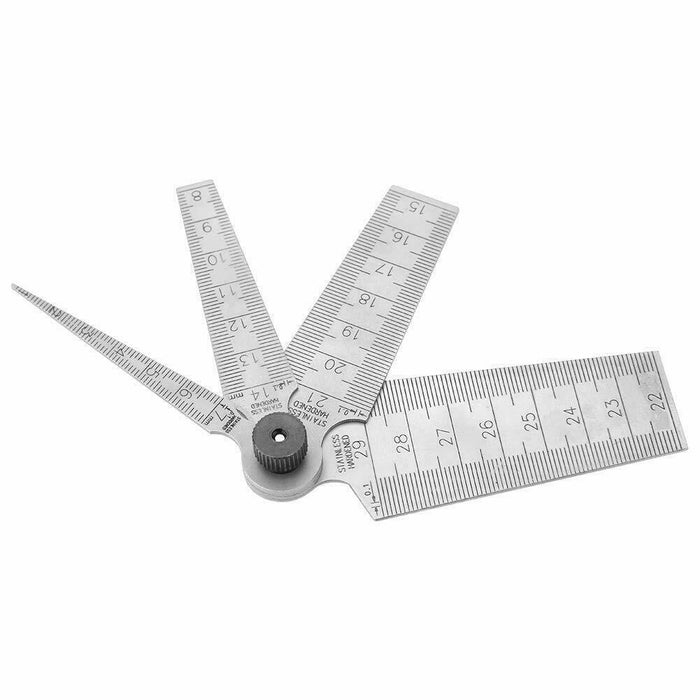 1-29mm Folding Welding Taper Gauge Internal Diameter Hole Gap Slot Bore Ruler