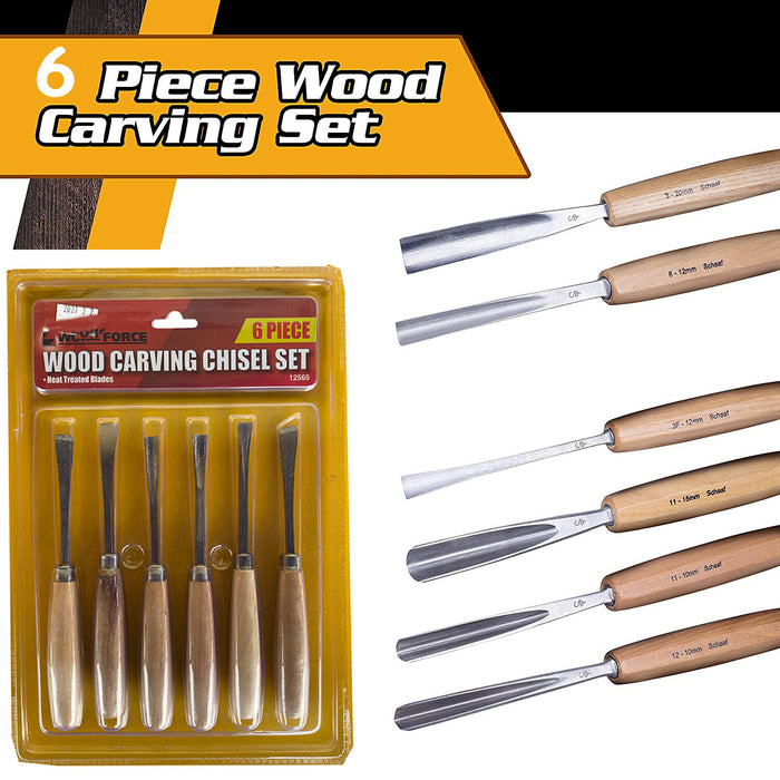 6PC Wood Turning Lathe Chisel Set Woodworking Carving Woodturning Tool in AU