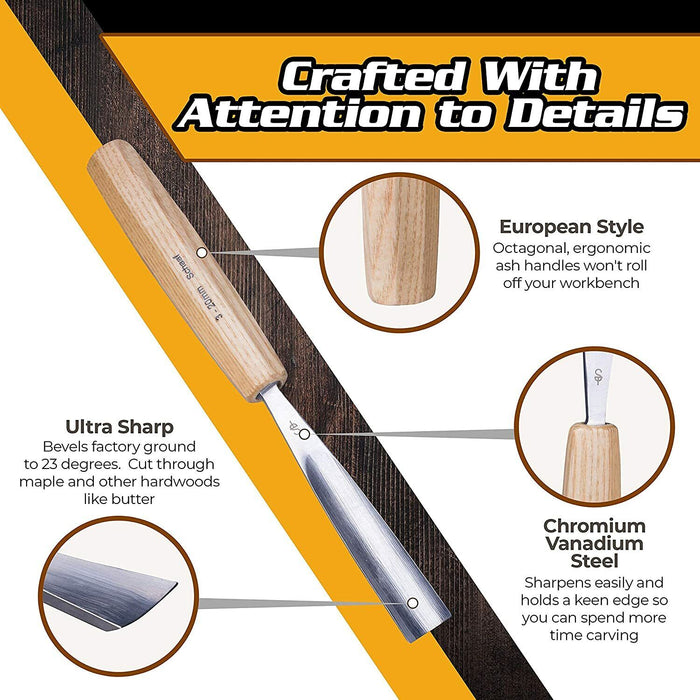 6PC Wood Turning Lathe Chisel Set Woodworking Carving Woodturning Tool in AU