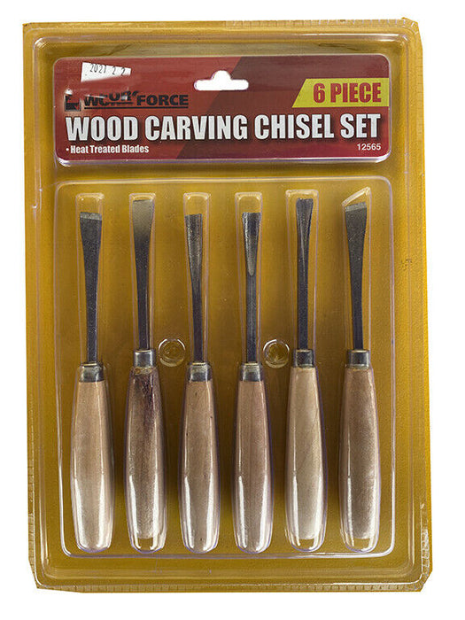 6PC Wood Turning Lathe Chisel Set Woodworking Carving Woodturning Tool in AU