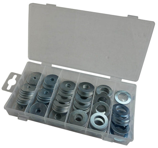 72PCE Metric Large Flat Mudguard Spring Washer Assortment Kit 6,8,10,13,16,19mm - FISHER DISCOUNT