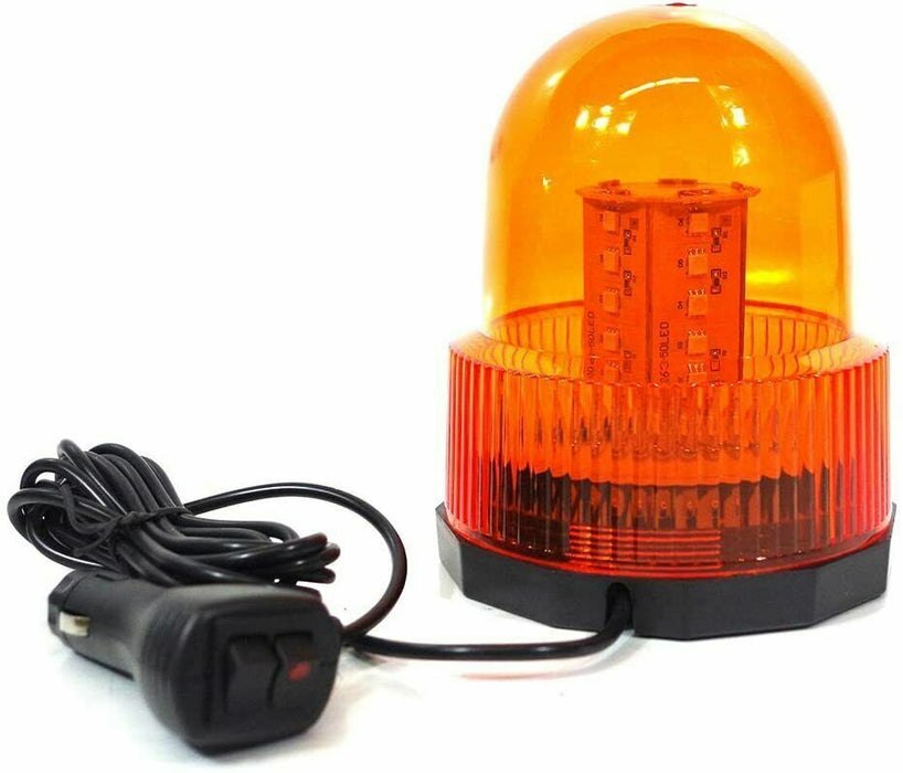 13 LED 12V Revolving Beacon Light Emergency Quality Warning Flashing Amber Lamp