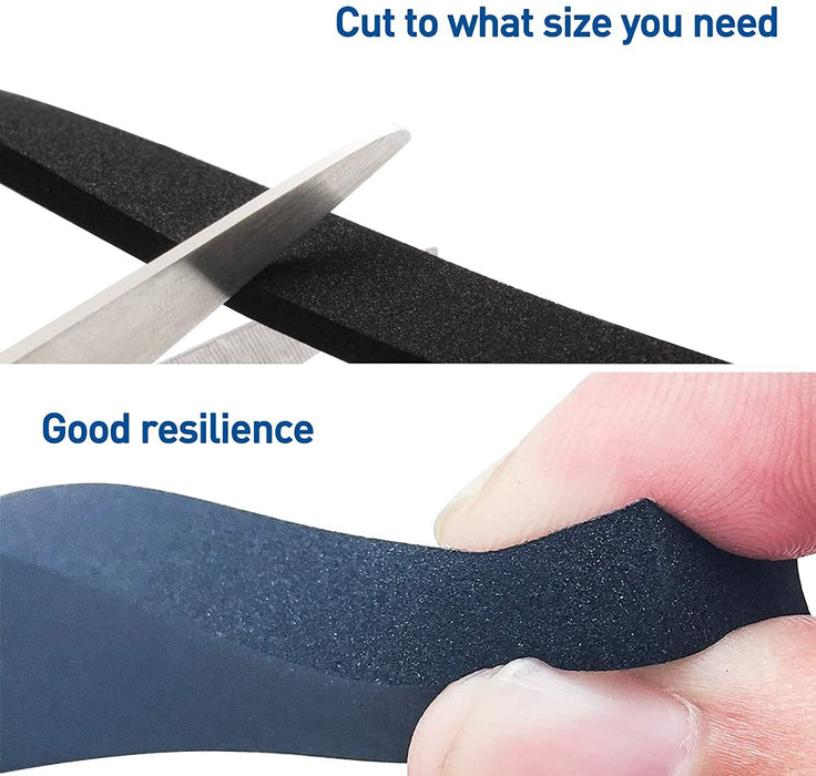 3PC Sponge Foam Weatherstrip Tape ROLL Black Seal Strip Tape Door Seal AU