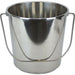 Stainless Steel Bucket with Handle 8Ltr Premium H/Duty Quality New Model 8L Pail - FISHER DISCOUNT